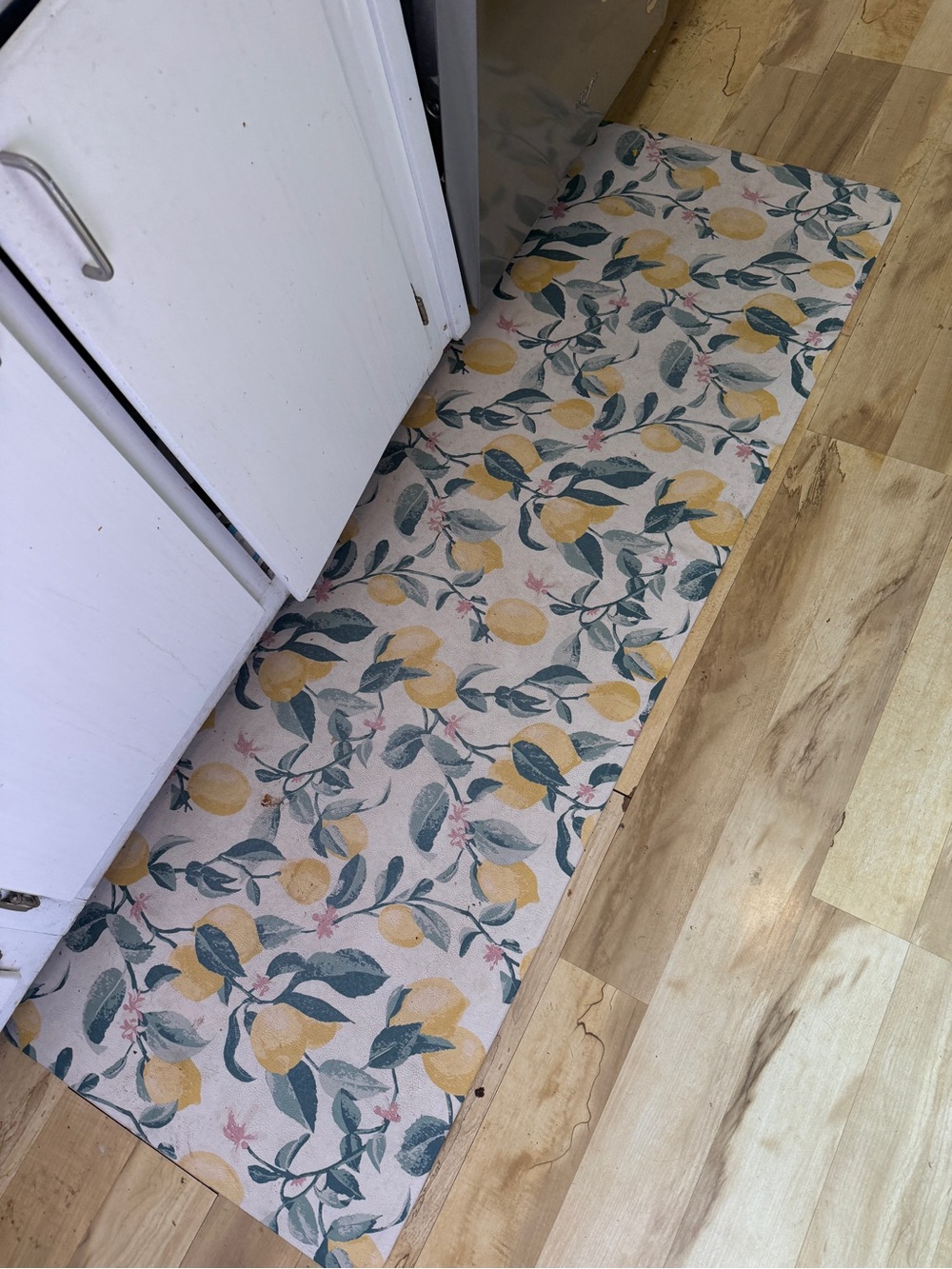Yellow Lemon Pattern Kitchen Runner
